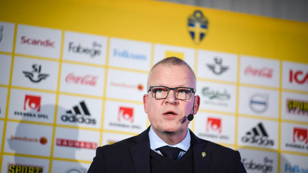 Janne Andersson, förbundskapten för herrlandslaget, får gå ned i lön. Arkivbild.