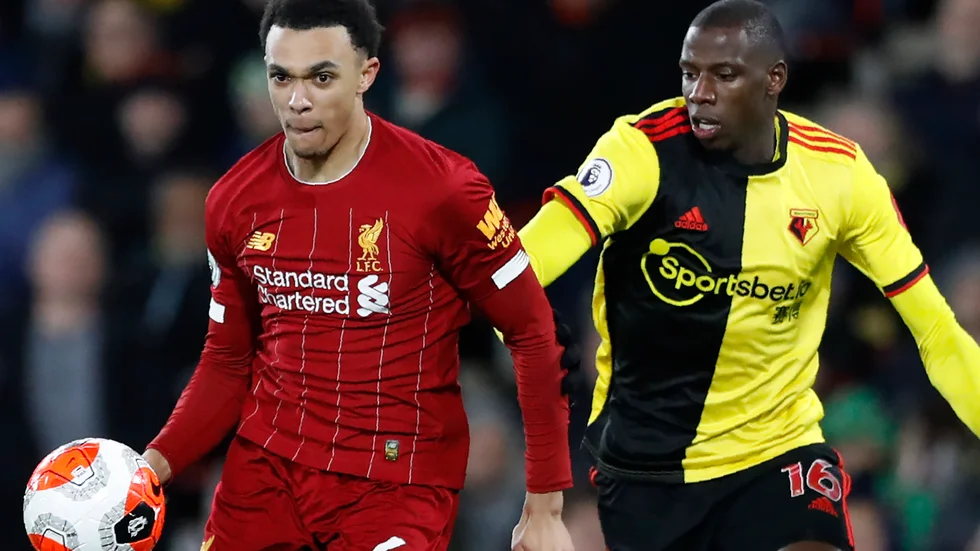 Spelarorganisationen PFA tycker att Skatteverket går miste om för mycket pengar om Premier Leauge-spelare som Liverpools Trent Alexander-Arnold och Watfords Abdoulaye Doucoure måste sänka sin lön med 30 procent. Arkivbild.