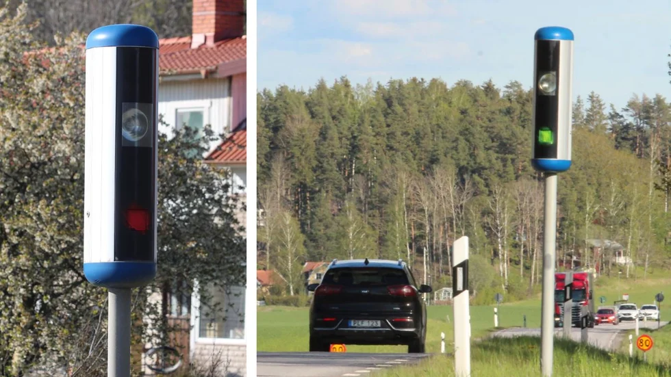 12 av 14 trafiksäkerhetskameror på båda sidor av väg 35 mellan Linköping och Åtvidaberg har saboterats.