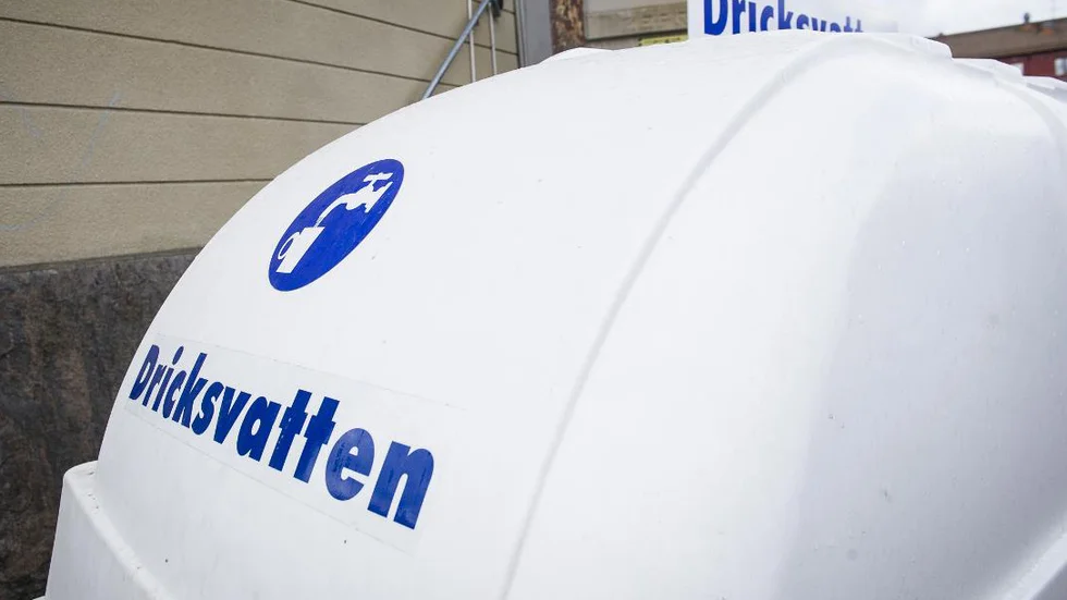 En vattentank finns tillgänglig under tiden för avbrottet.