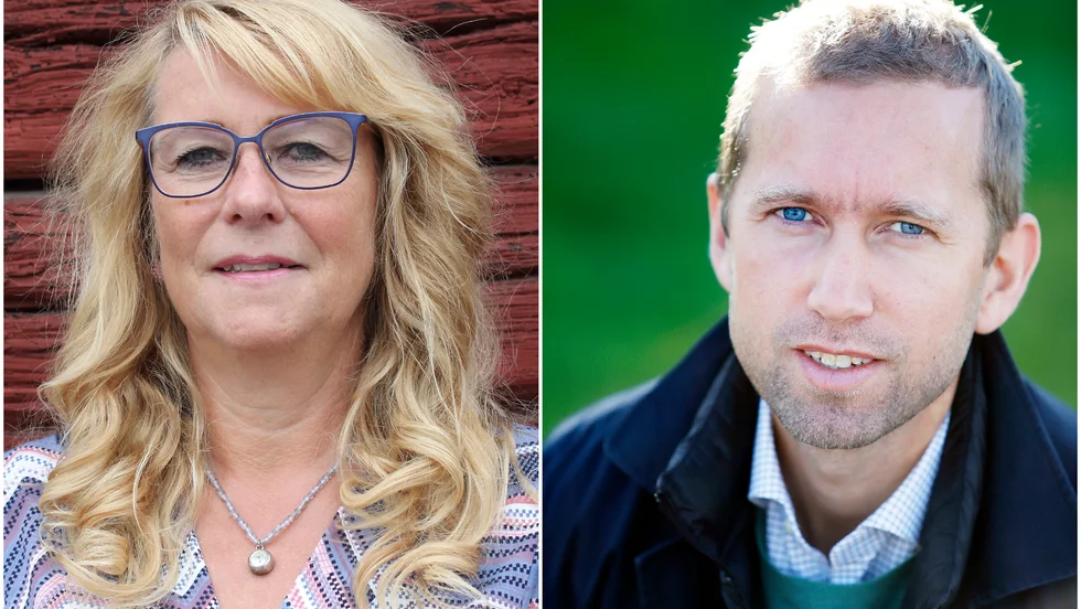 Oppositionsrådet Mia Nerby (C) och kommunalrådet Jacob Högfeldt (M) ser båda gärna att regeringens extra pengar används till att stärka skola och äldreomsorg.