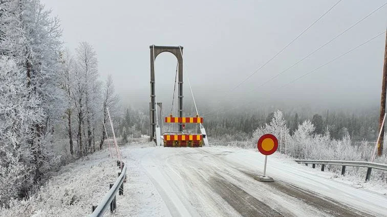 Dainakbron stängdes för trafik i oktober 2019. (Arkivbild)