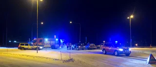 Larm om trafikolycka på Östra Leden