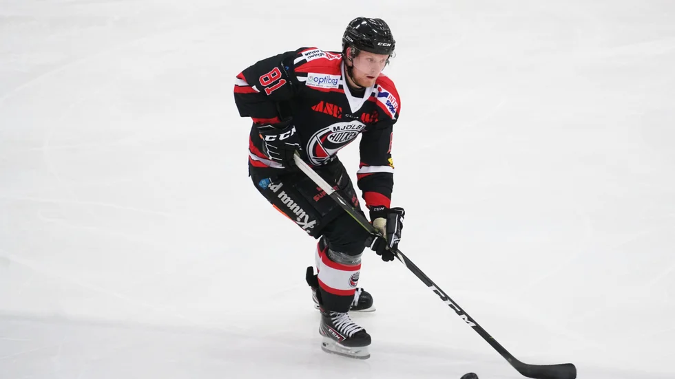 Philip Dimtrén var en av målskyttarna för Mjölby mot Vänersborg. 