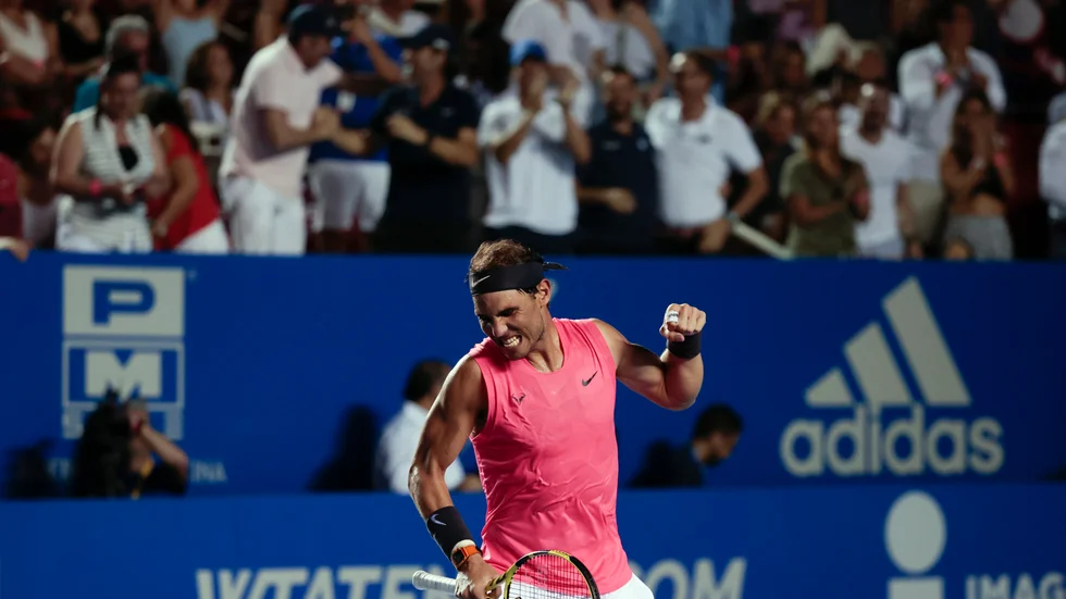 Får vi se Rafael Nadal och de andra tennisstjärnorna spela Wimbledon i sommar? Arkivbild.