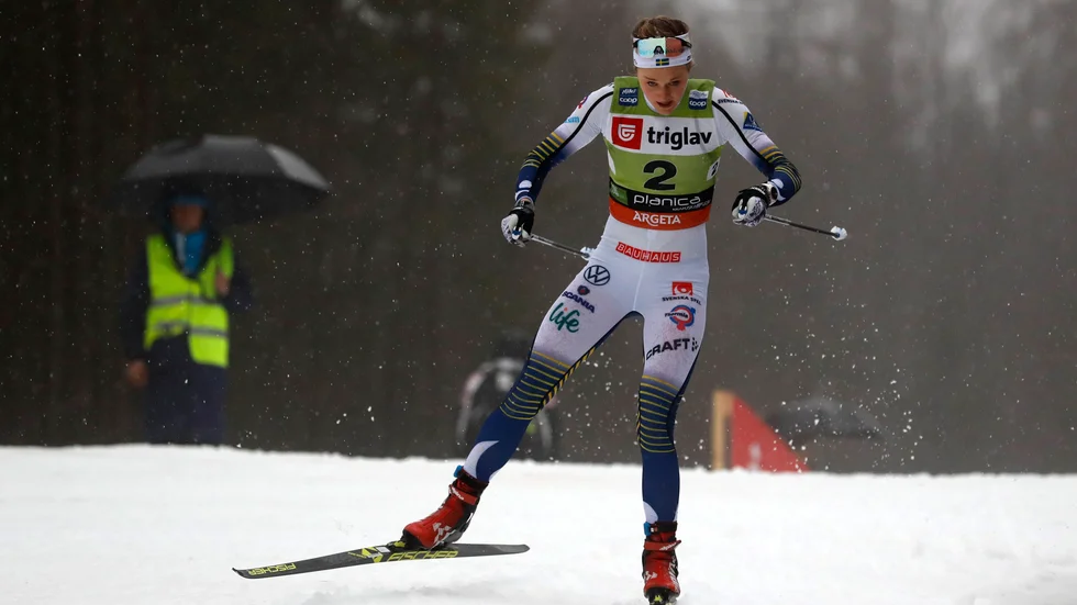 Stina Nilsson byter till skidskytte. Arkivbild.