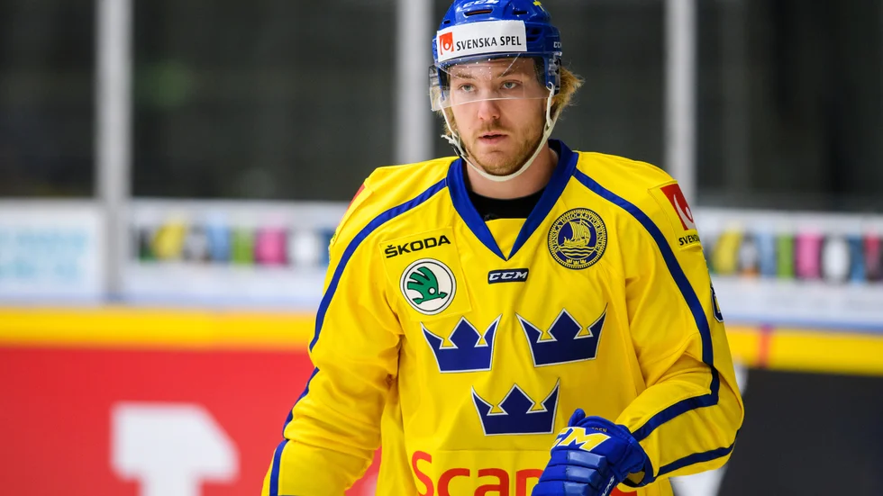 Linus Sandin har spelat åtta landskamper med Tre Kronor och har gjort tre mål. Nästa säsong ska han försöka slå sig in i NHL.
