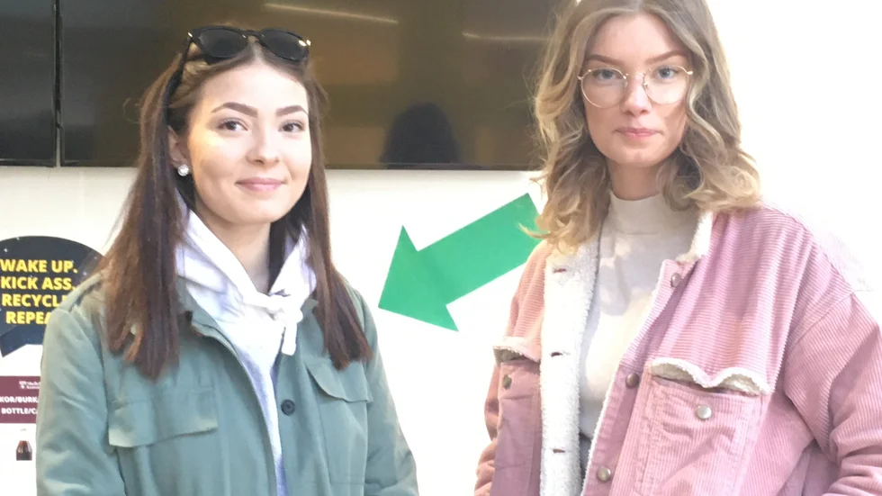 Emma Larsson och Milla Degerman. 