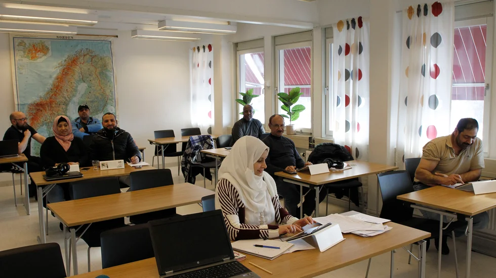 Lärarnas riksförbund vill att man omedelbart avvecklar entreprenatsystemen för vuxenutbildningen.
