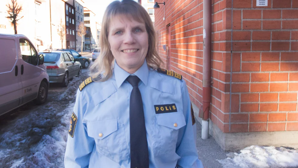 Liselotte Jergard, polischef i Katrineholm, Flen och Vingåker, gläds åt att poliserna blivit fler. 