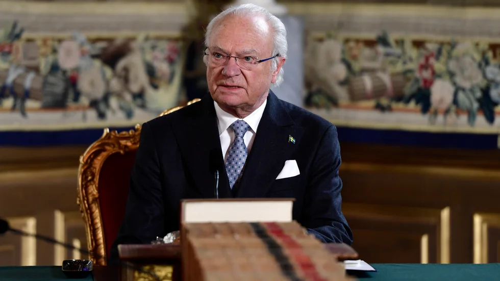 Kung Carl Gustaf talade till folket om viruskrisen förra veckan. Han underströk då allas personliga ansvar i den ansträngda situationen. Arkivbild.