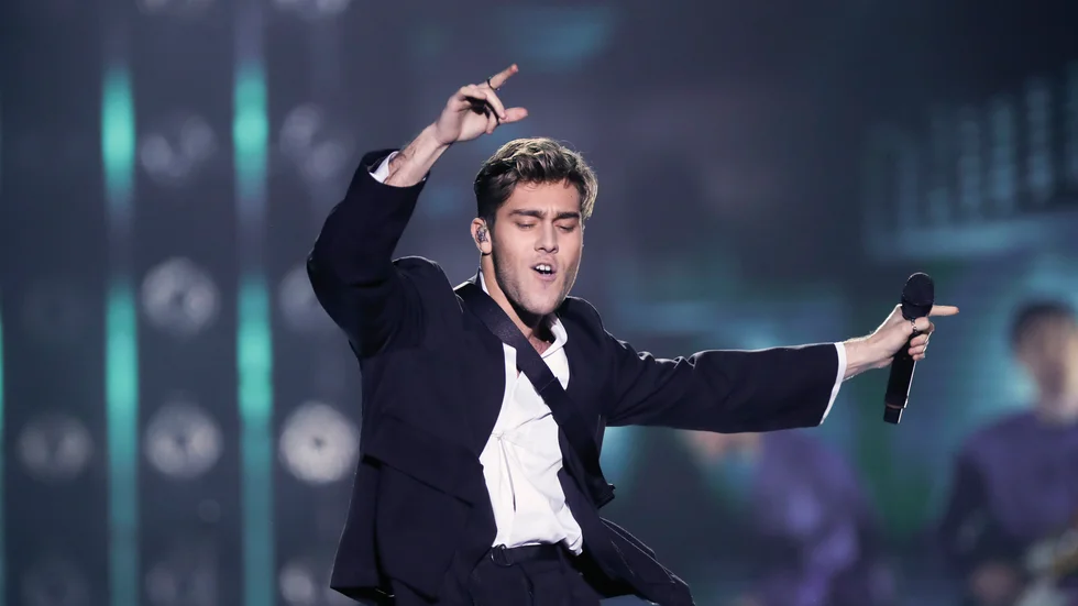 Benjamin Ingrosso ska spela live i en folktom arena. Konserten sänds på Dplay. Arkivbild.