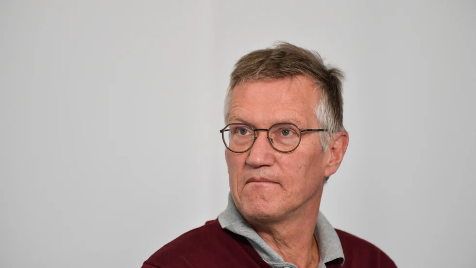Statsepidemiolog Anders Tegnell vid Folkhälsomyndigheten. Arkivbild.