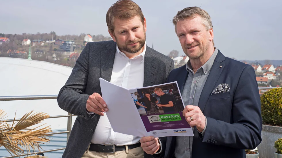  Ulf Stefansson, MRF och Joachim Due-Boje,
SFV.

