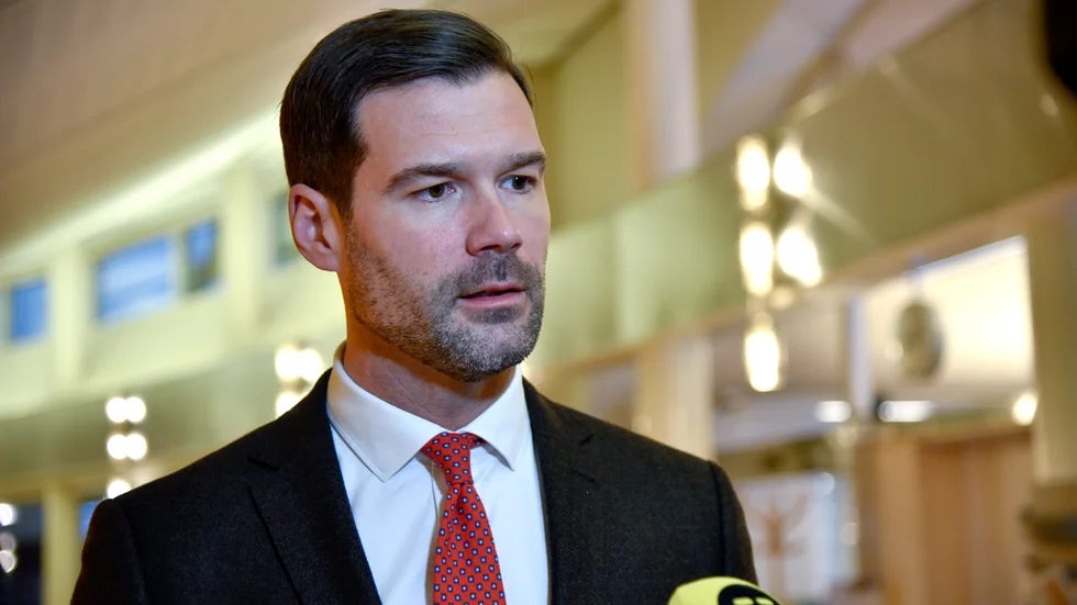 Moderaternas rättspolitiske talesperson Johan Forssell (M). Arkivbild.