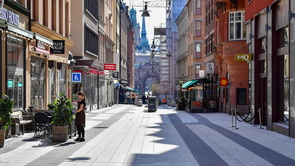 Coronakrisen har slagit hårt mot butiker, restauranger och hotell i storstäderna. Arkivbild.