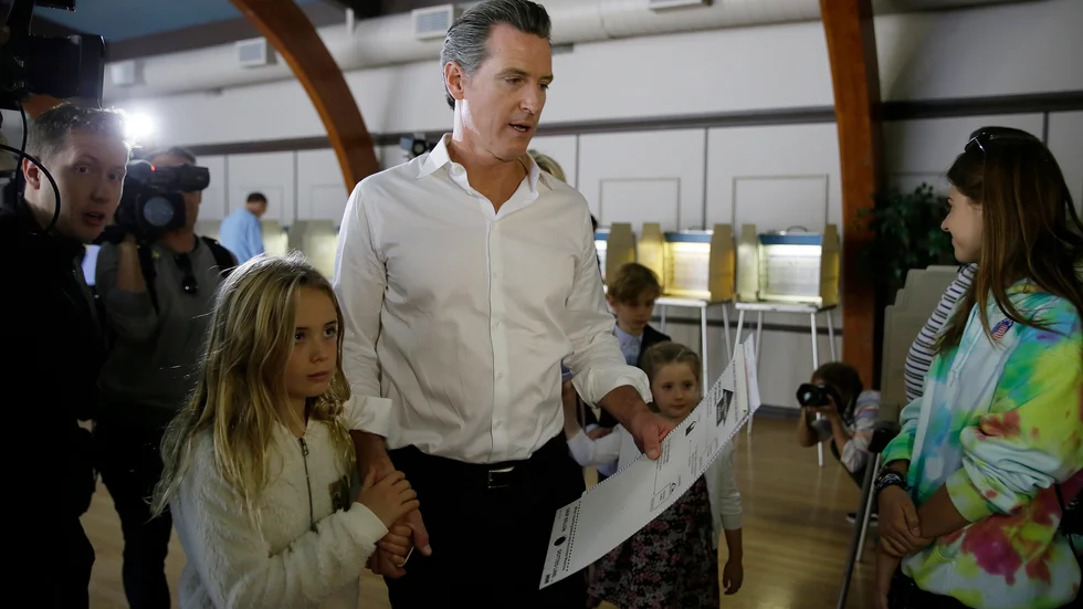 Kaliforniens demokratiske guvernör Gavin Newsom. Arkivbild.