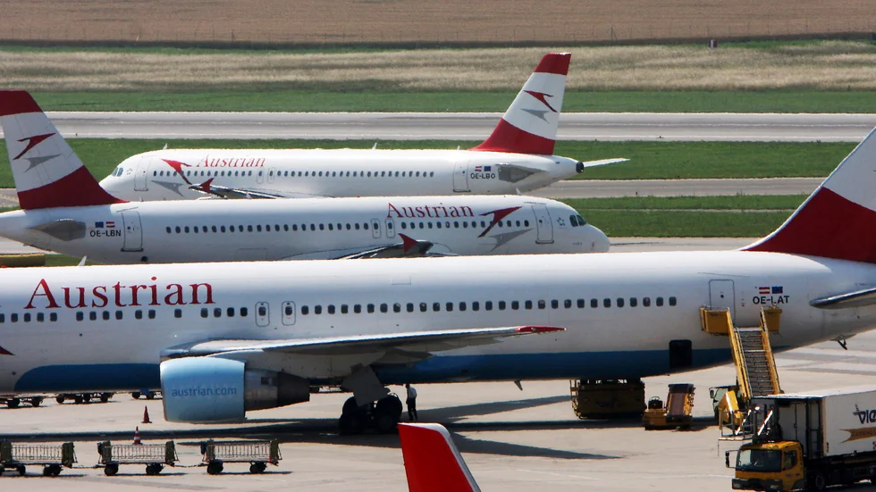 Austrian Airlines får 600 miljoner euro (drygt 6,2 miljarder kronor) i ett räddningspaket för att stödja flygbolaget under coronapandemins effekter, enligt den österrikiska regeringen. Arkivbild.