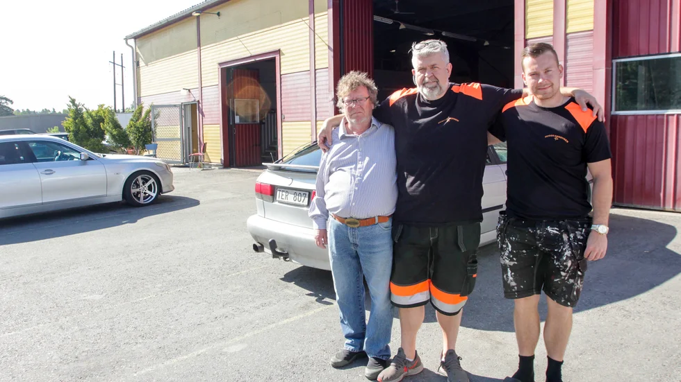 Ingemar Gustafsson, Jonny Sundell och Jonathan Sundell berättar att verksamheten vid Hugos handymen ska utökas. 