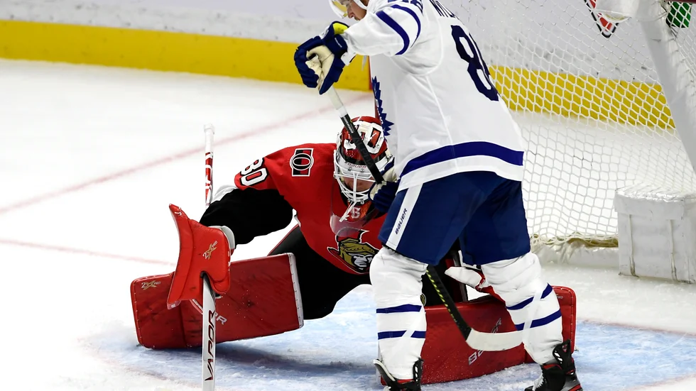Filip Gustavsson är uppkallad till NHL igen, efter fyra dagars vistelse i Belleville.