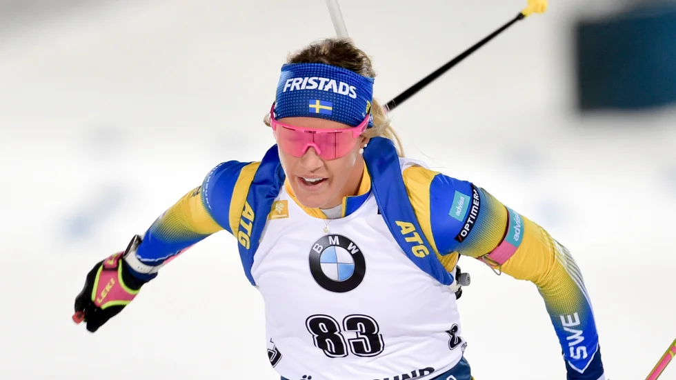 Ingela Andersson och hennes stafettlag tog en andraplats.