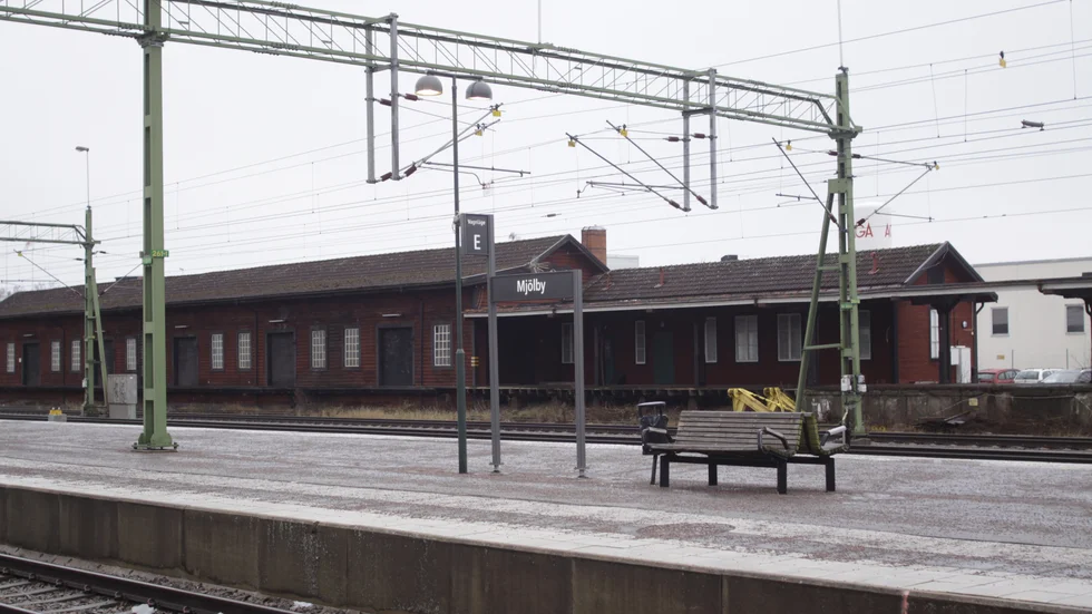 En polispatrull grep en påverkad man i fredags vid Mjölby resecentrum