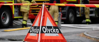 Två till sjukhus efter mopedolycka