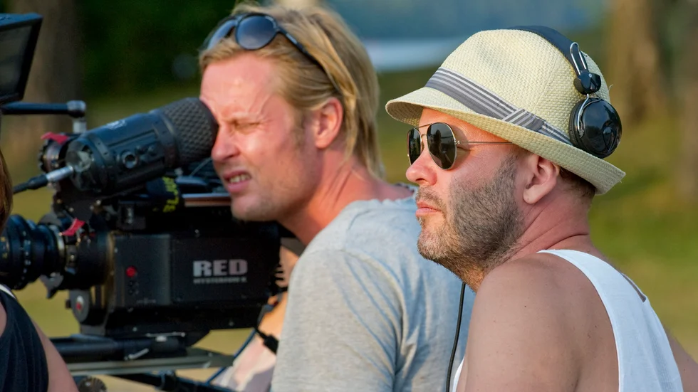 Inspelning av Maria Wern, en av de produktioner som Gotlands Filmfond varit medfinansiär till. 
