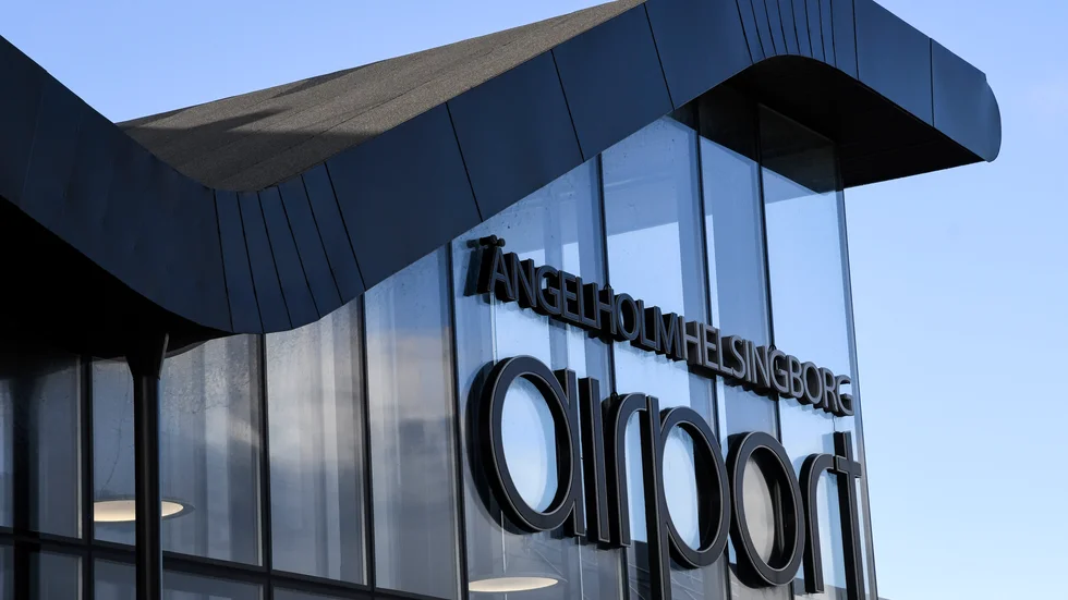 Flygplatsen i Ängelholm drivs vidare. Arkivbild.