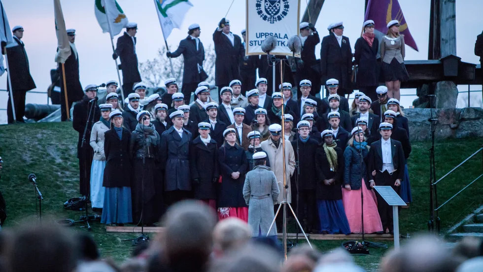 Allmänna Sångens konsert vid Gunillaklockan - ett klassiskt inslag i valborgsfirandet. Men frågan är hur det blir i år?
