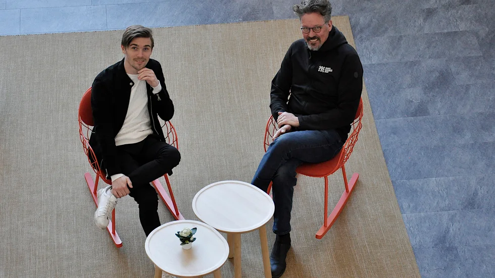 Emil Sandberg, affärsutvecklare, och Thomas Fägerman, vd för Boden Business, är överens om spelbranschens framtid i Boden.