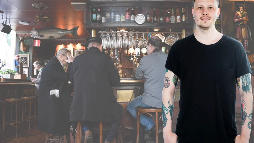 Max Wiik sjunger kroggubbarnas lov.