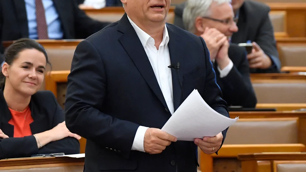 Ungerns premiärminister Viktor Orbán fick utökade maktbefogenheter mot coronakrisen av landets parlament i måndags. Arkivbild.