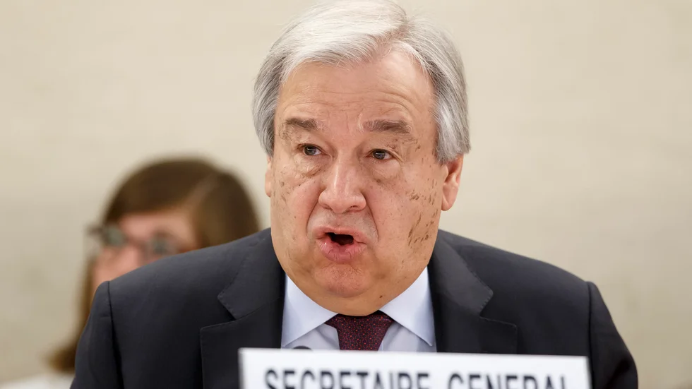 FN:s generalsekreterare António Guterres.