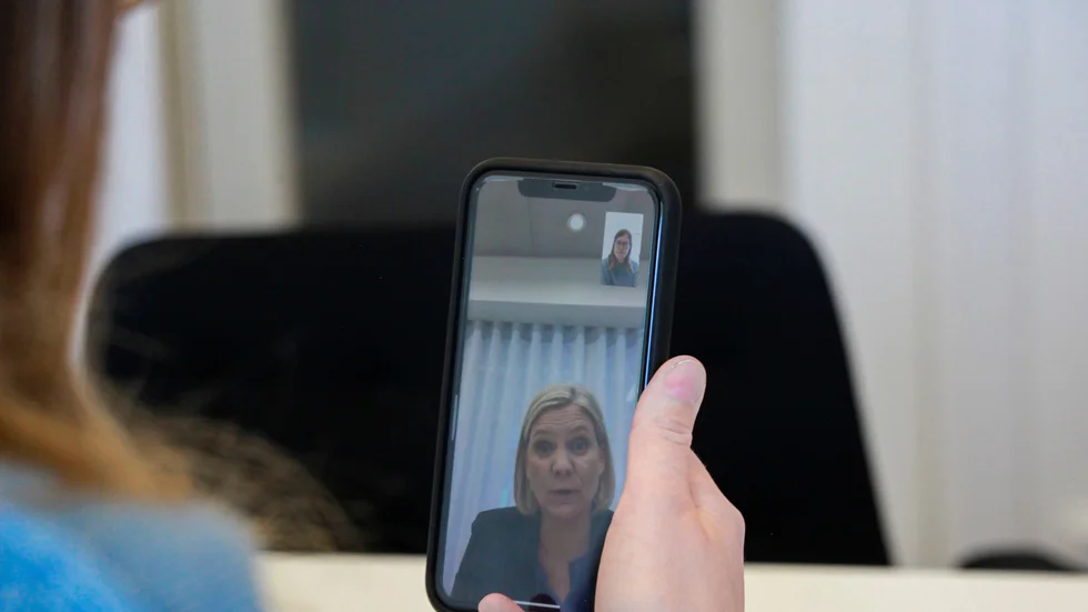 Intervjun med UNT fick ske via Facetime, som mycket annan kommunikation i coronatider.