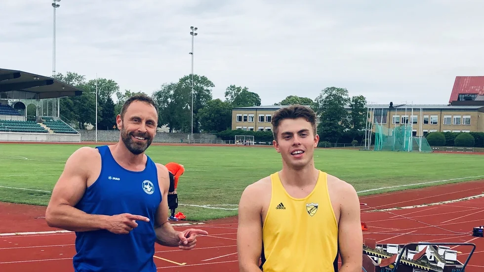 Gabriel Vikic fick i uppgift att hjälpa Mattias Sunneborn att slå veteranrekord i 300 meter. Sunneborn slog veteranrekordet men Vikic vann duellen. 