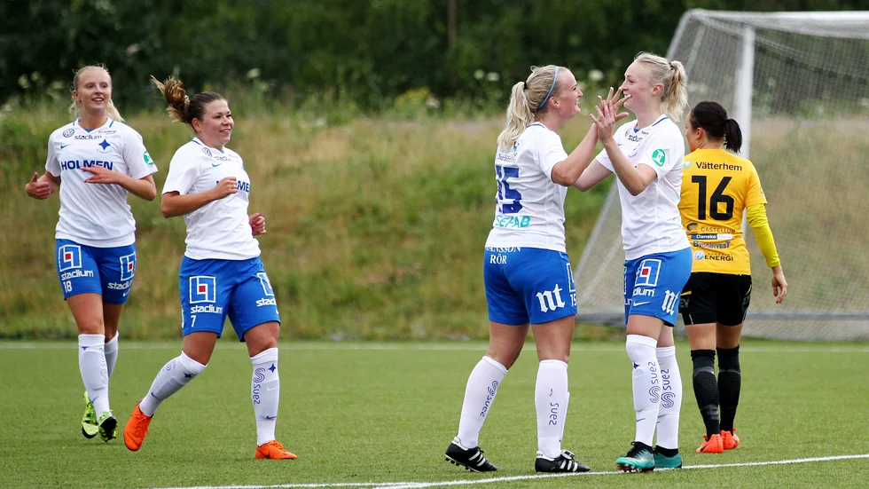 Lovisa Gustafsson och Alma Sjödahl svarade för fyra mål var i cupen.