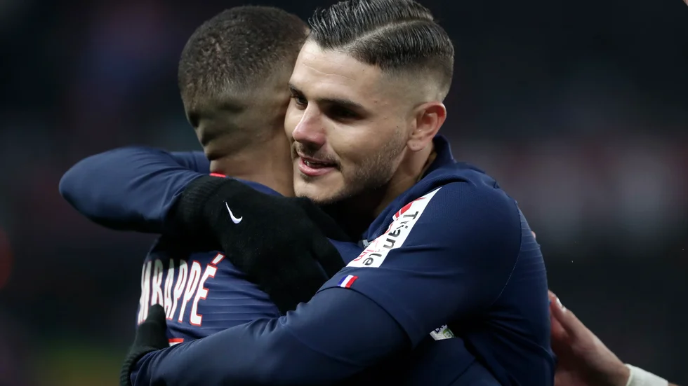Mauro Icardi stannar i Paris SG. Argentinaren har skrivit på ett fyraårskontrakt. Arkivbild.
