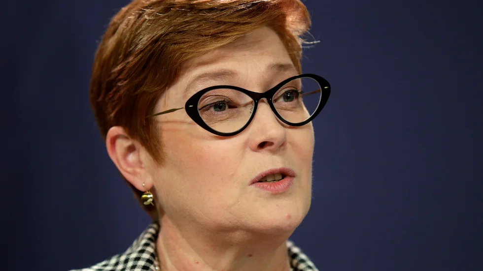 Australiens utrikesminister Marise Payne. Arkivbild.