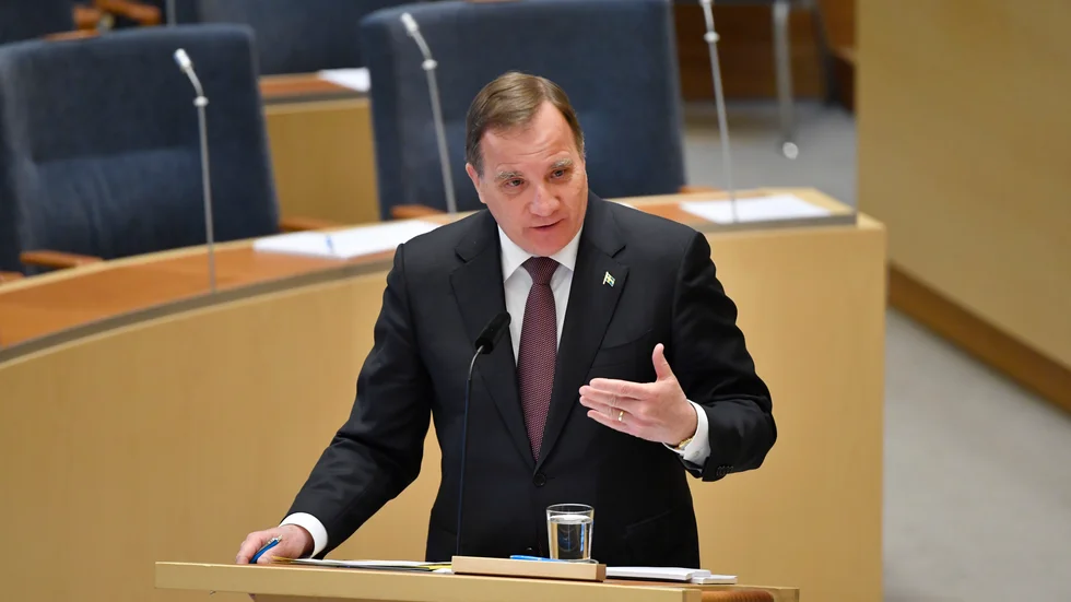 Stödet för statsminister Stefan Löfven (S) fortsätter att öka. Arkivbild.