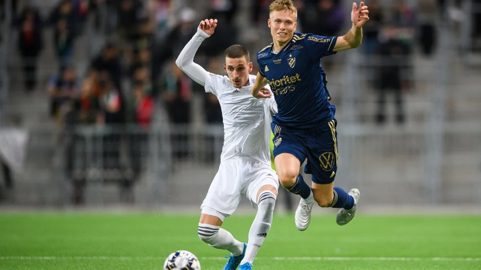 Dalkurd i cupmatchen mot Djurgården. 