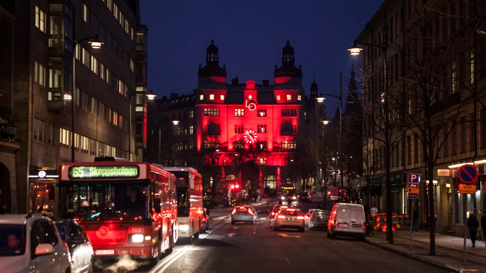 LO-borgen vid Norra Bantorget i Stockholm, där det bråkas om partsförhandlingarna om arbetsrätten. 