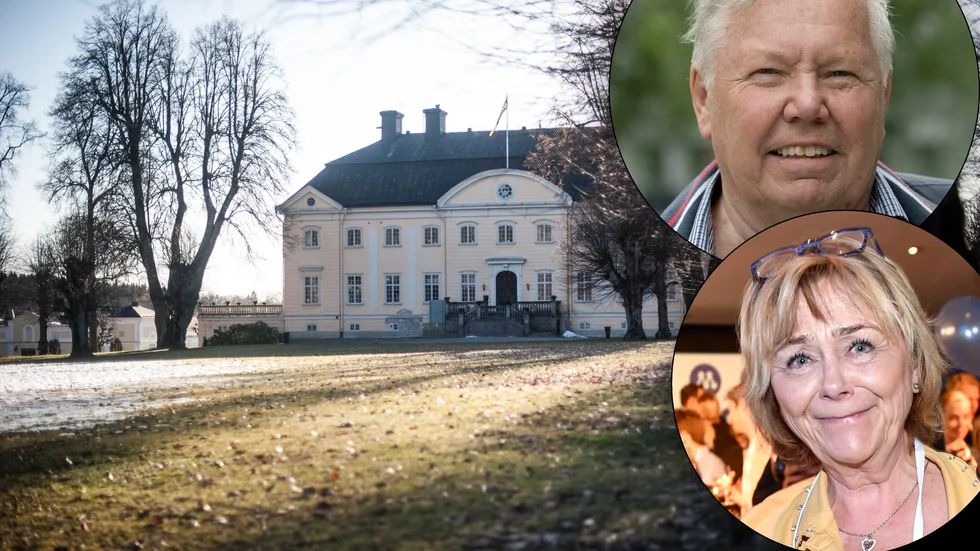 Bert Karlsson och Beatrice Ask är de stora dragplåstren under näringslivsdagen på Hedelunda slott i slutet på mars.