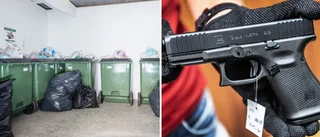 Personal hittade vapen i soprum