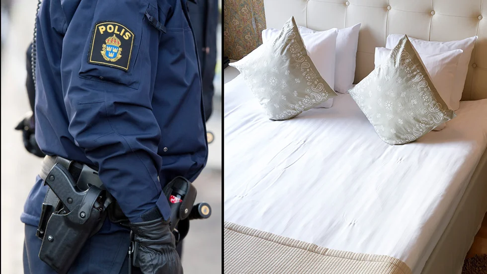 Det var sent på onsdagskvällen som polisen slog till mot ett hotellrum där de misstänkta sexköparna befann sig.