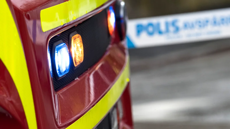 Branden var släckt när räddningstjänsten kom fram.