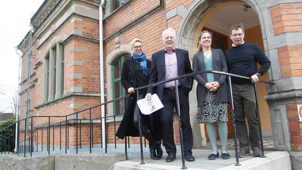 Under onsdagens presenterades bokslutet för 2019. Från vänster ses: Susanne Sandlund personal/ekonomichef, Göran Dahlström (S) kommunstyrelsens ordförande, Anna Marnell verksamhetscontroller och Christer Sundqvist (M) kommunstyrelsens vice ordförande.
