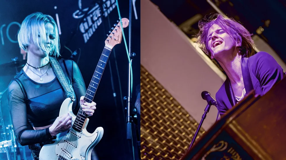 Den isländska bluesgitarristen Brynhildur Oddsdottir och den svenska hammondorganisten Andreas Hellkvist
