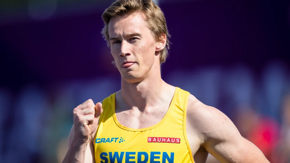 Andreas Gustafsson under U23-EM i Gävle i somras.