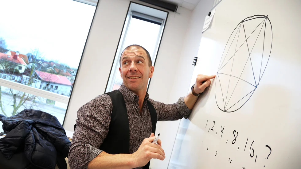 Anders Randler undervisar i matematik och programmering på Wisbygymnasiet. Han har arbetat som lärare i nästan 30 år.